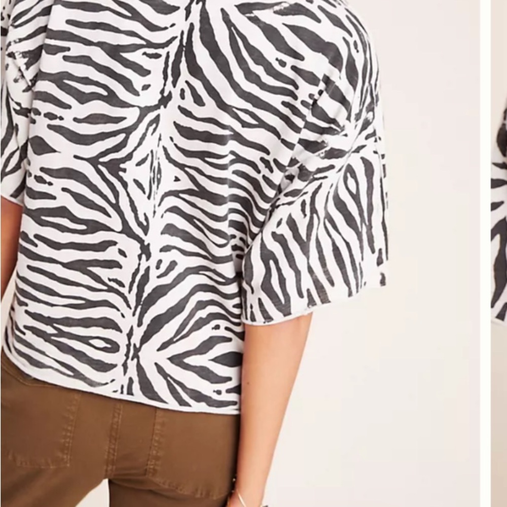 Anthropologie Zebra Print Top - image 2